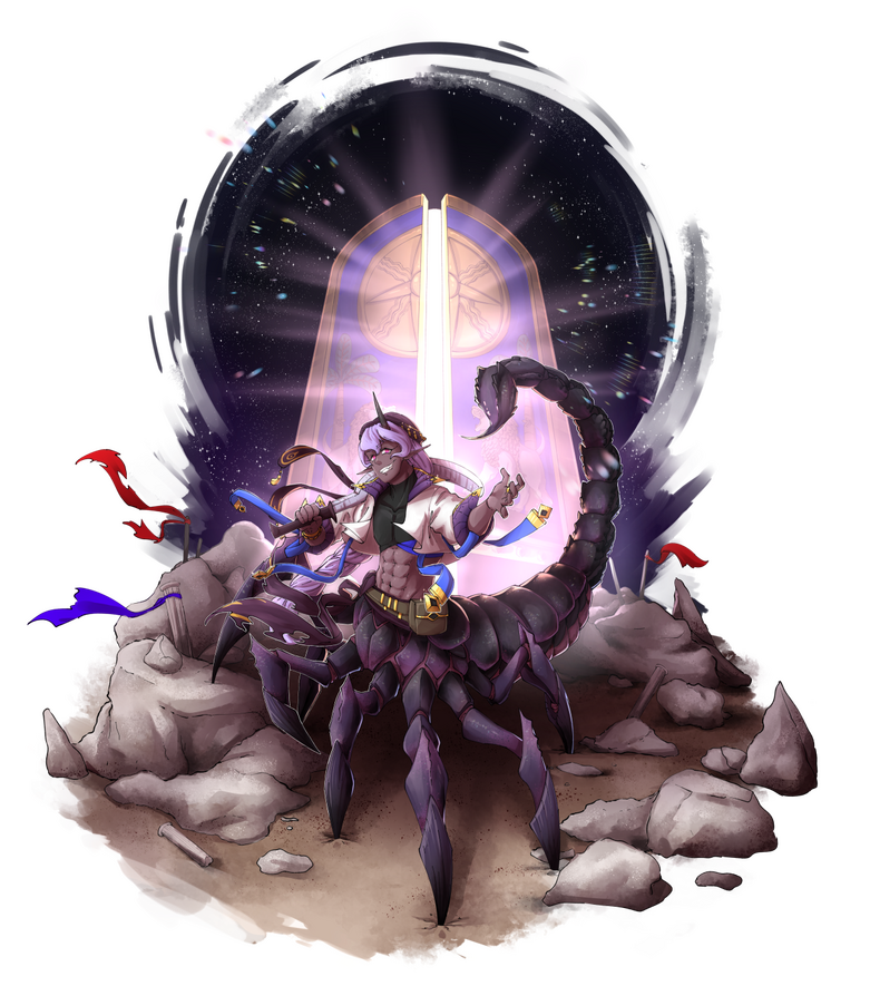 Single figure, full body, full canvas figure