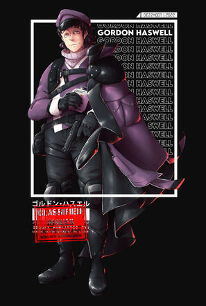 Single figure, full body, full canvas figure